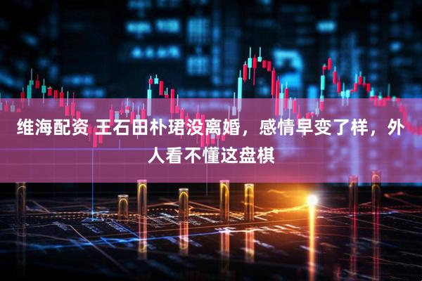 维海配资 王石田朴珺没离婚，感情早变了样，外人看不懂这盘棋